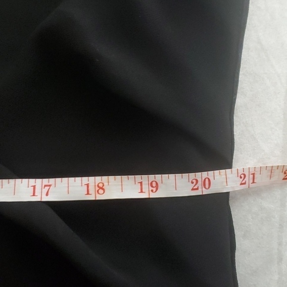 Naked Zebra Wrap Front Long Sleeve Black Blouse Size Medium - Picture 11 of 12